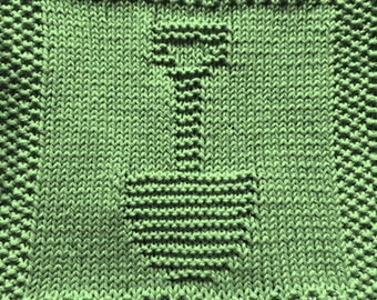 Knitting Pattern for Shovel Washcloth or Afghan Square