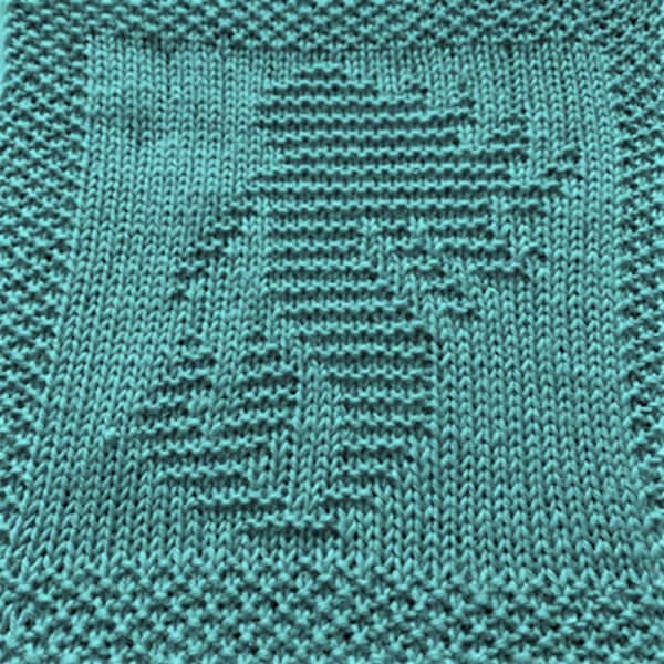 Knitting Pattern for Mermaid Washcloth or Afghan Square
