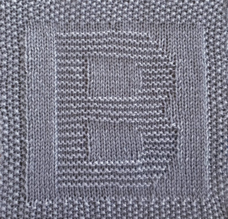 Knitting pattern for alphabet letters washcloths or afghan | Etsy