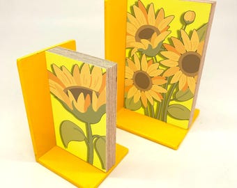 Sonnenblume Kunstwerk Buchstütze