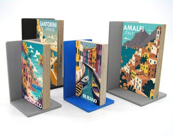 Reise Poster Buchstütze