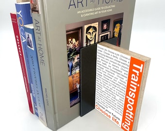 Classic Film Poster Buchstütze: Metall & Birkensperrholz, Einzelbuchstütze