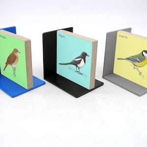 British Bird Bookend, Metal Bookend, Graphic design Bookend, Bookend, Single Bookend, Funky Bookend