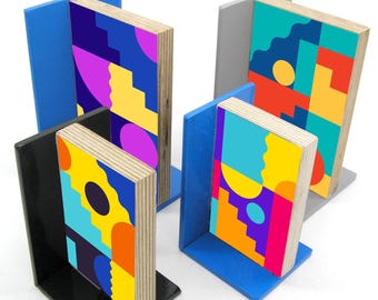 Geometrische Kunst Buchstütze