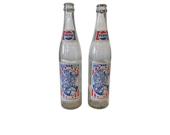 2 botellas de Pepsi del Bicentenario de Ohio Tecumseh Johnny Appleseed