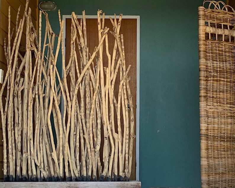 Driftwood Stick Room Divider With Black Stand Etsy Australia