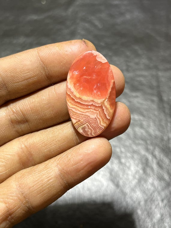 Natural Rhodochrosite Cabochon, Rhodochrosite Crystal Polished