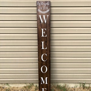 Welcome Front Porch Sign Last Name Est. | Front Porch Decor  | Front Porch Home Decor | Home Decor | Wood Signs |
