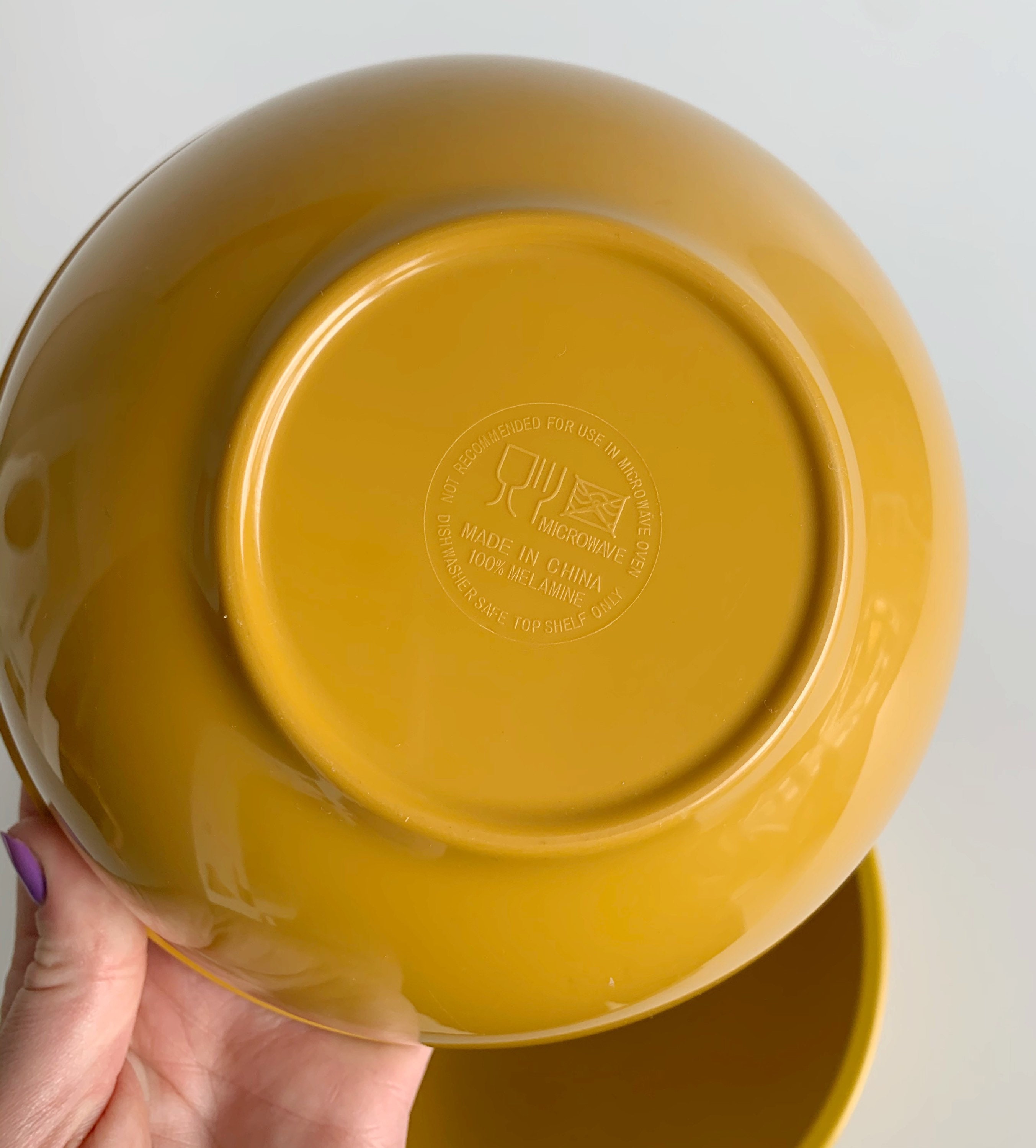 Set of 3 Melamine Mixing Bowls Etsy