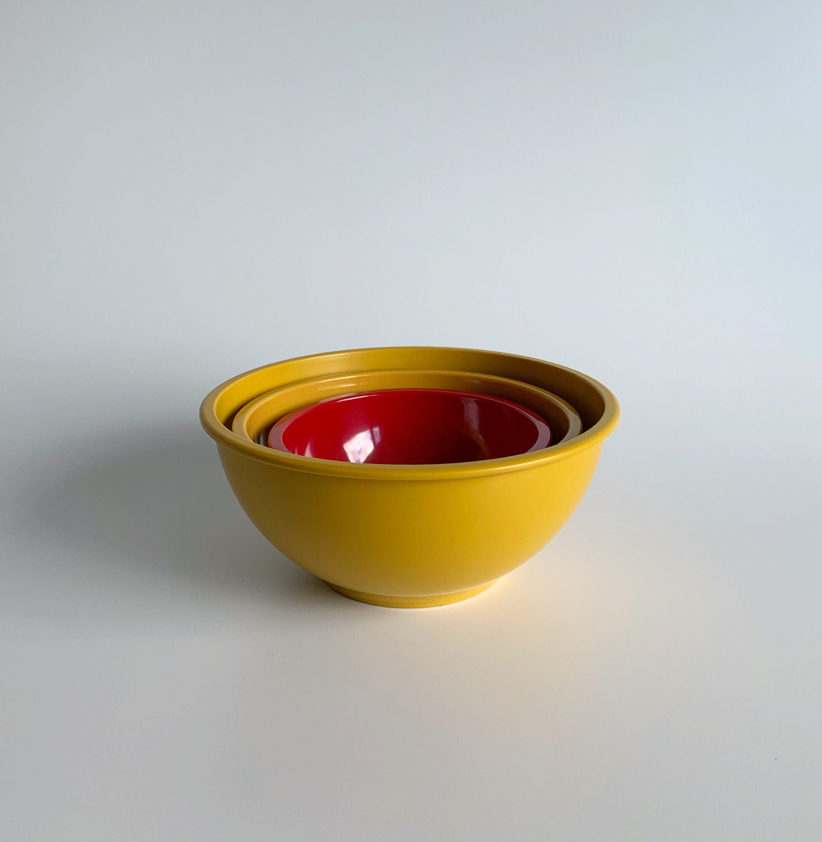 Set of 3 Melamine Mixing Bowls Etsy