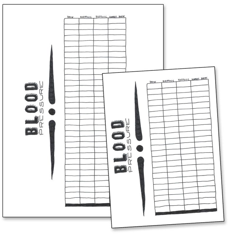 Medical Monitoring and Blood Pressure Bullet Journal Etsy