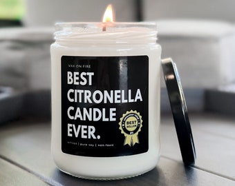 Best Citronella Candle Ever Citronella Candle Lemon Candle Lemongrass Candle Outdoor Candle Summer Candle Bug Repellent Candle Funny Candles