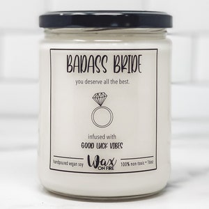 Badass Bride Gift Bride To Be Bride Tribe Gift For Bride Bride Gifts Bride To Be Gifts Funny Candle Funny Candles Best Friend Gifts