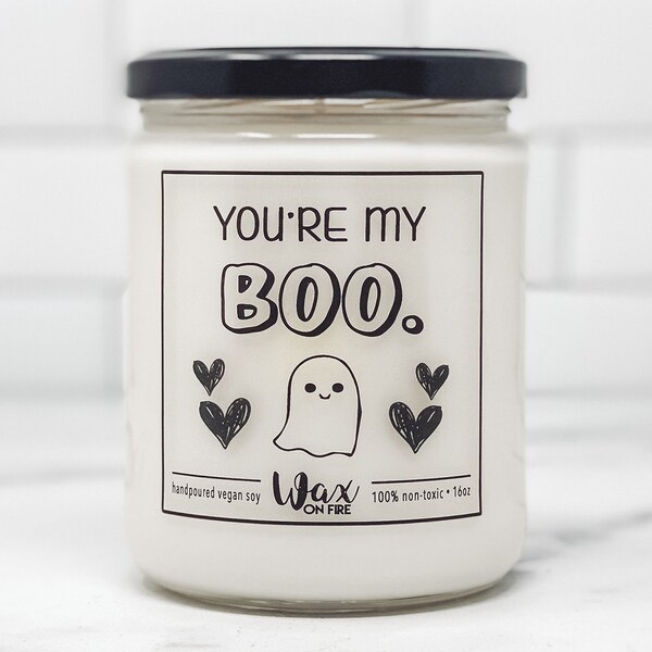 You're My Boo Cute Halloween Candles Halloween Candle Halloween Gifts Halloween Decor Holiday Candles Festive Candle Fall Candles