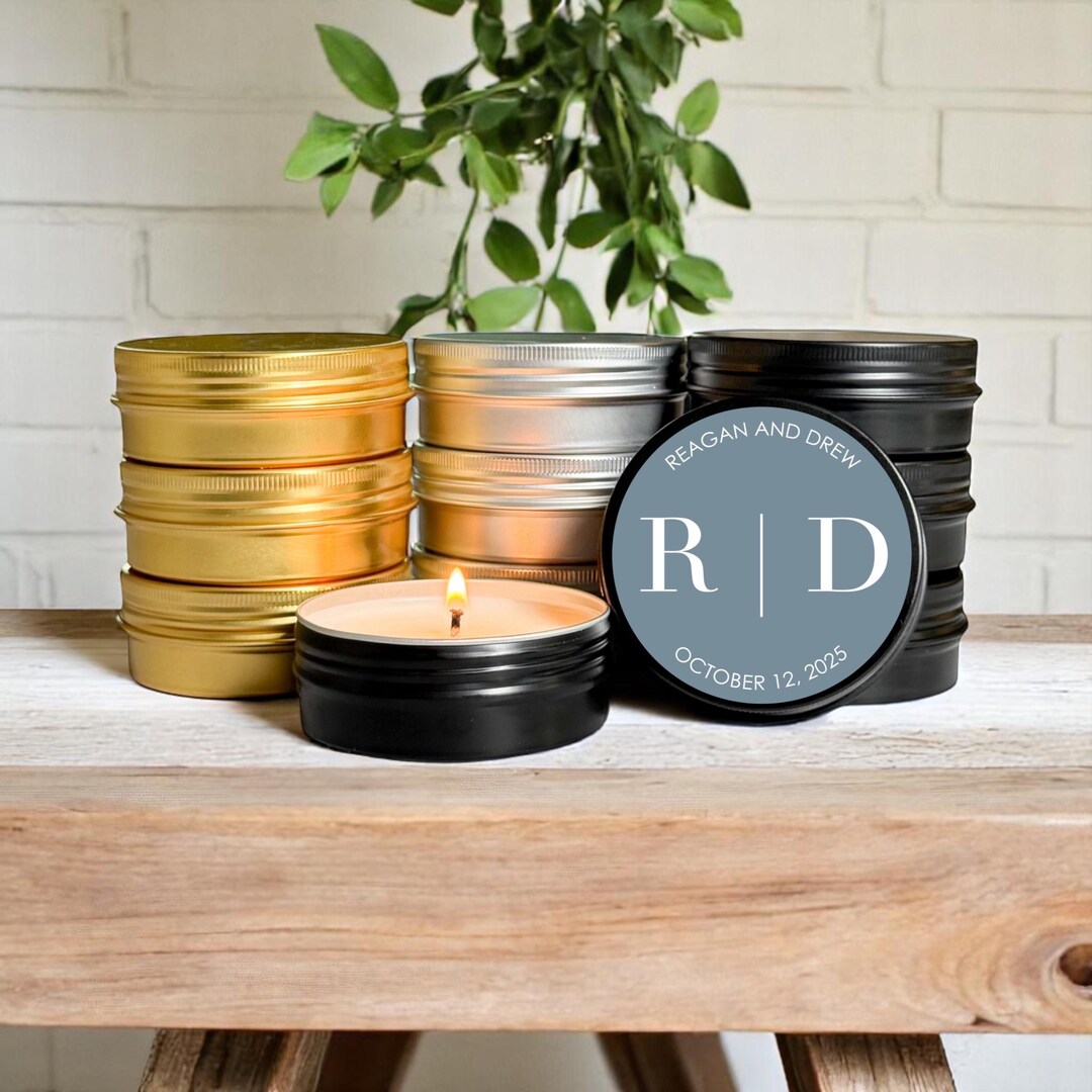 Bulk Wedding Favors for Guests, Personalized Candle Favors, Wedding ...