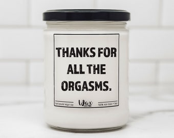 Thanks For All The Orgasms Gift for Her Gift for Him Girlfriend Gift Boyfriend Gift Relationship Gifts Best Friend Gifts Valentines Day Gift