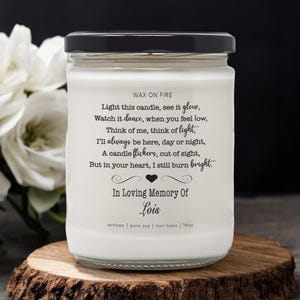 Condolences Gift Memorial Gift Sympathy Gift Bereavement Gift Condolence Gift Thinking of You Gift Sympathy Gifts Personalized Candles