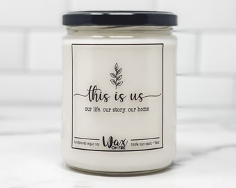 This Is Us Housewarming Gift New Home Gift Our First Home Realtor Closing Gift New Homeowner Gift Housewarming Gifts Soy Candles Handmade