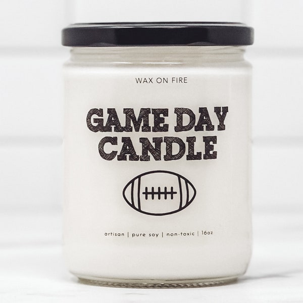 Football Candles Etsy