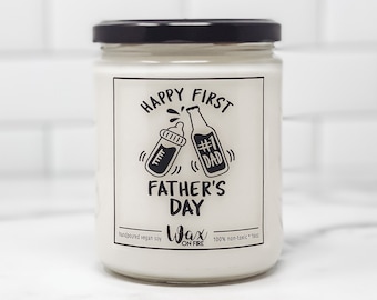 Happy Fathers Day Gift For Dad Funny Fathers Day Gifts Candles For Dad From Daughter From Son First Father's Day New Dad Gift