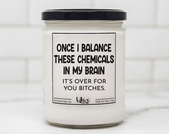 Balance These Chemicals Coworker Gift Best Friend Gift Friendship Gift Gift for Him Gift for Her Best Friend Gifts Funny Candle