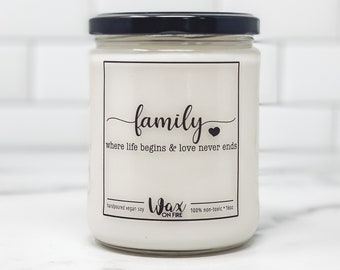 Family Housewarming Gift New Home Gift Our First Home Realtor Closing Gift New Homeowner Gift Housewarming Gifts Soy Candles Handmade