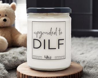 Upgraded to DILF Fathers Day Gift Expecting Dad Gift New Dad Gift Pregnancy Gift Baby Shower Gift Pregnancy Gifts New Dad Gifts