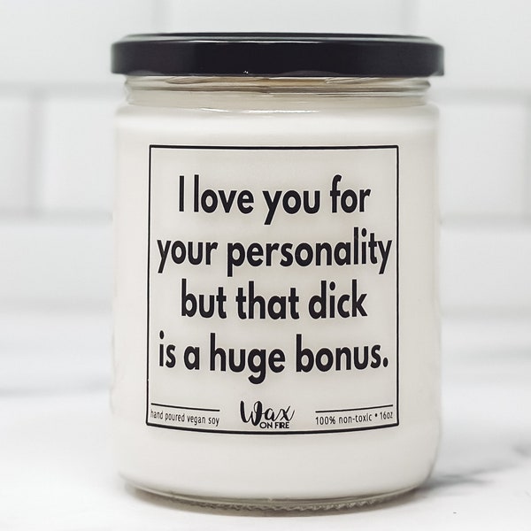 I Love You For Your Personality, Gift For Him, Boyfriend Gifts, Gifts For Men, Gift For Husband, Funny Gifts For Him, Valentines Day Gifts