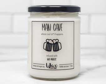 Man Cave Decor Candles for Men Man Gift Man Cave Gifts Man Candle Man Cave Gift Dad Gift Man Cave Boyfriend Gift Man Cave