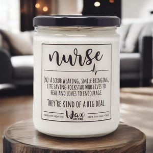 Nurse&#39;s Week Best Nurse Ever Nurse Gift Gift for Nurse Nurse Definition Nurse Candle Coworker Gift