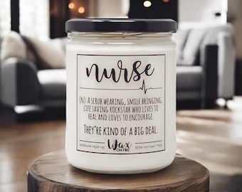 Nurse's Week Best Nurse Ever Nurse Gift Gift for Nurse Nurse Definition Nurse Candle Coworker Gift