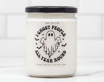 Ghost People Funny Candle Funny Halloween Candle Spooky Candle Cute Candle Cute Halloween Candle Halloween Gifts Halloween Decor