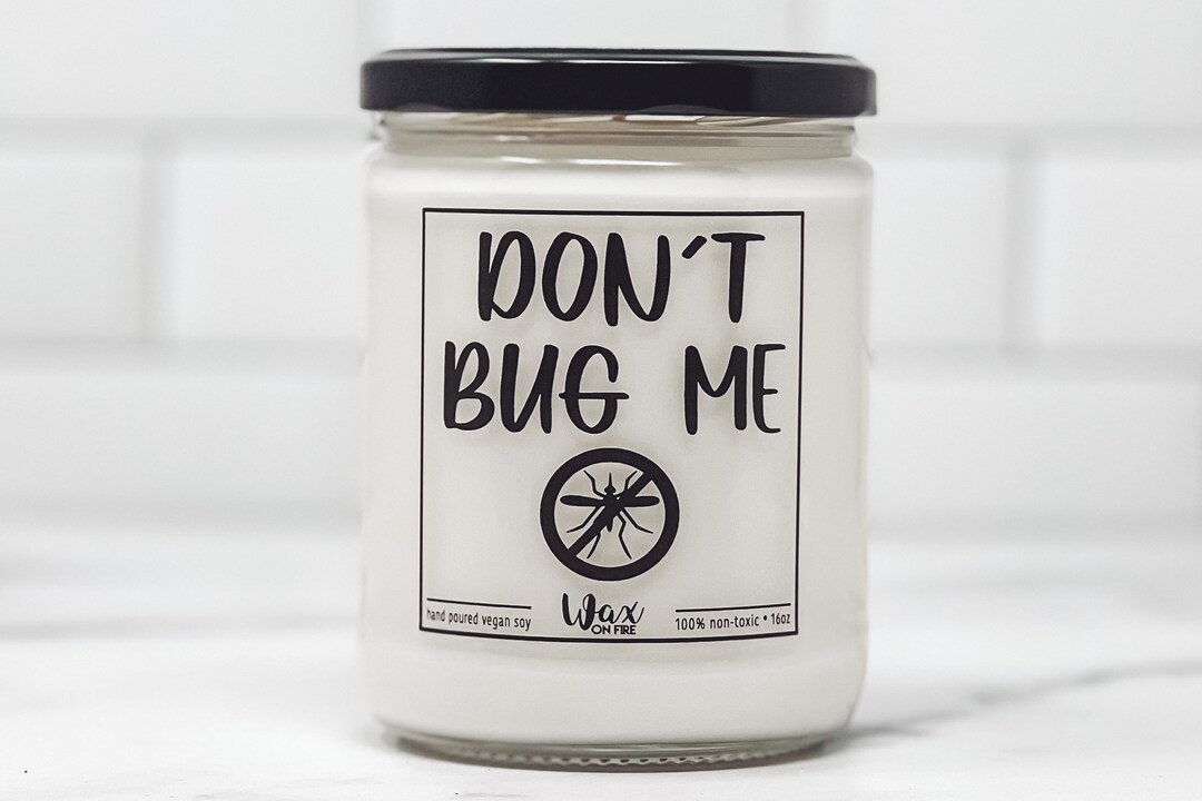 Don't Bug Me Citronella Candle Mosquito Candle Lemon Candle Lemongrass