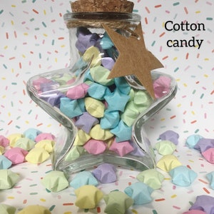 Paper stars in a jar (multiple colors)