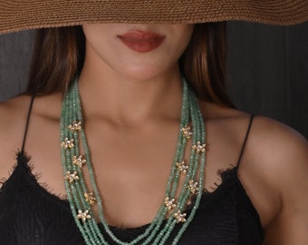Tara Motif Layered Maala/ Raani Haar/ Groom Mala/ Indian Jewelry/ Sabyasachi Necklace / Groom Maala/ Groom accessories