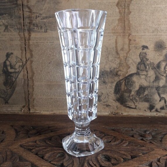 Vintage Cut Glass Vase Medium Sized Crystal - Vintage Glass Vases Uk Vintage Cut Glass Vase Medium Sized Crystal - Vintage Glass Vases Uk