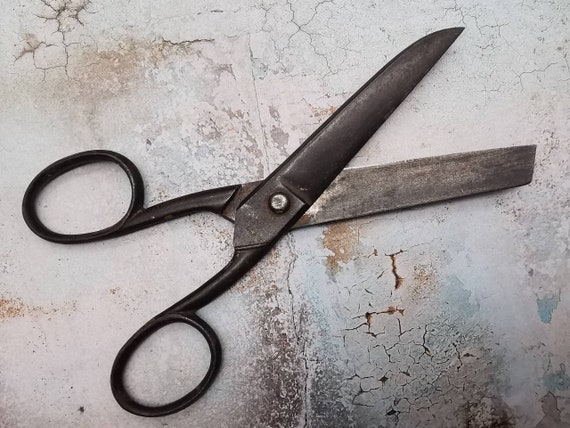 Vintage Tailor's Pattern Scissors, Blunt End Dressmaker's Scissors, Rustic  Stage Props, Styling, Sewing Shears, Large Scissors, British Made 