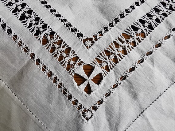 Irish linen tablecloth deals