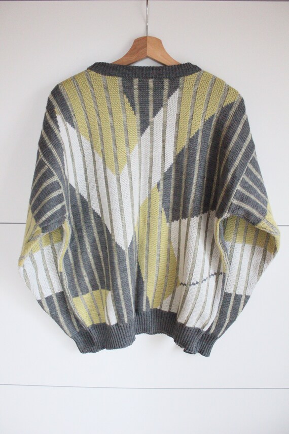 Vintage 90s Funky Knit Oversized Grunge Sweater U… - image 4