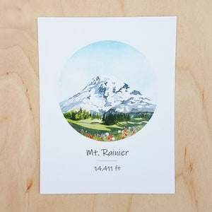 Mont Rainier - Lot de 5 cartes postales