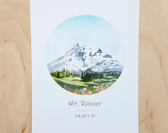 Mont Rainier - Lot de 5 cartes postales