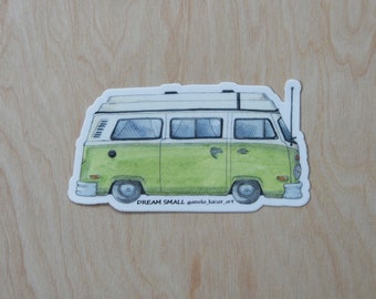 Green Hippie Bus