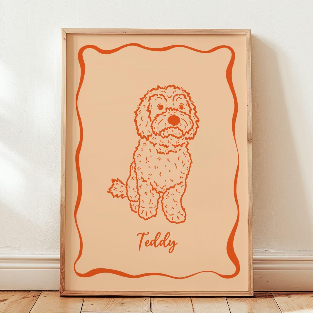 Badly Drawn Custom Pet Portrait: Personalized Dog Portrait Ugly Print ...