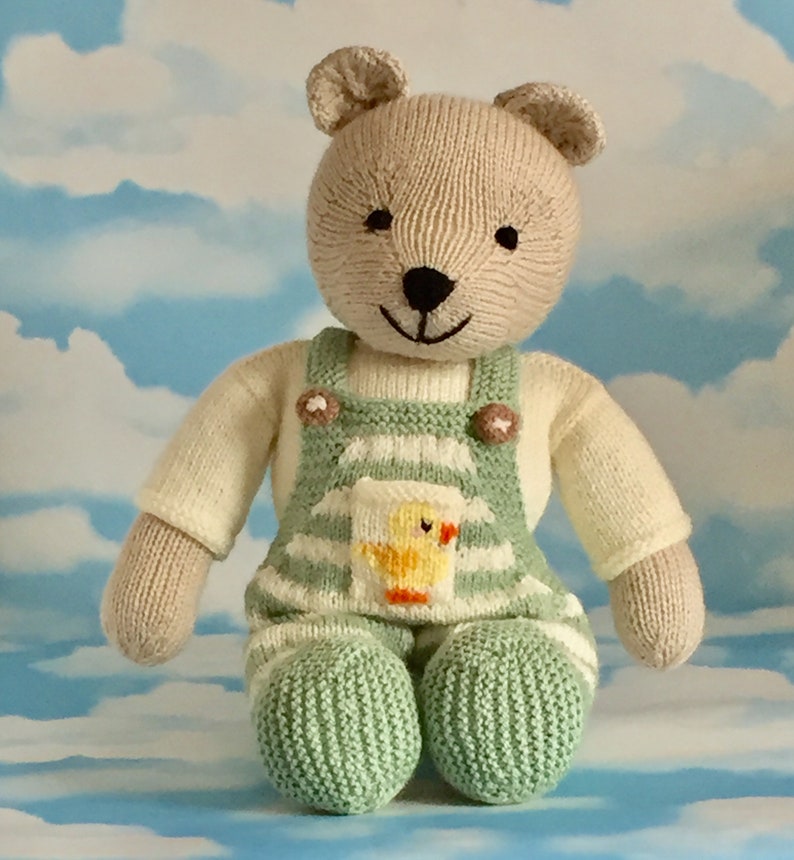 Knitted Teddy Bear Handmade Unique Toy the Perfect Gift for - Etsy