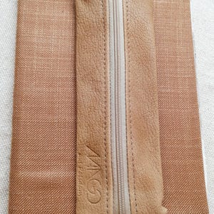 Leder Federmäppchen mit Gummiband handgemacht,  Pencil Case aus echtem Leder, Stifteetui A5 Notizbuch, Bullet Journal Zubehör, Geschenk Idee