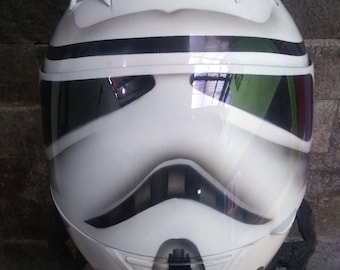 スターウォーズ ストームトルーパー バイクヘルメット カスタム DOT