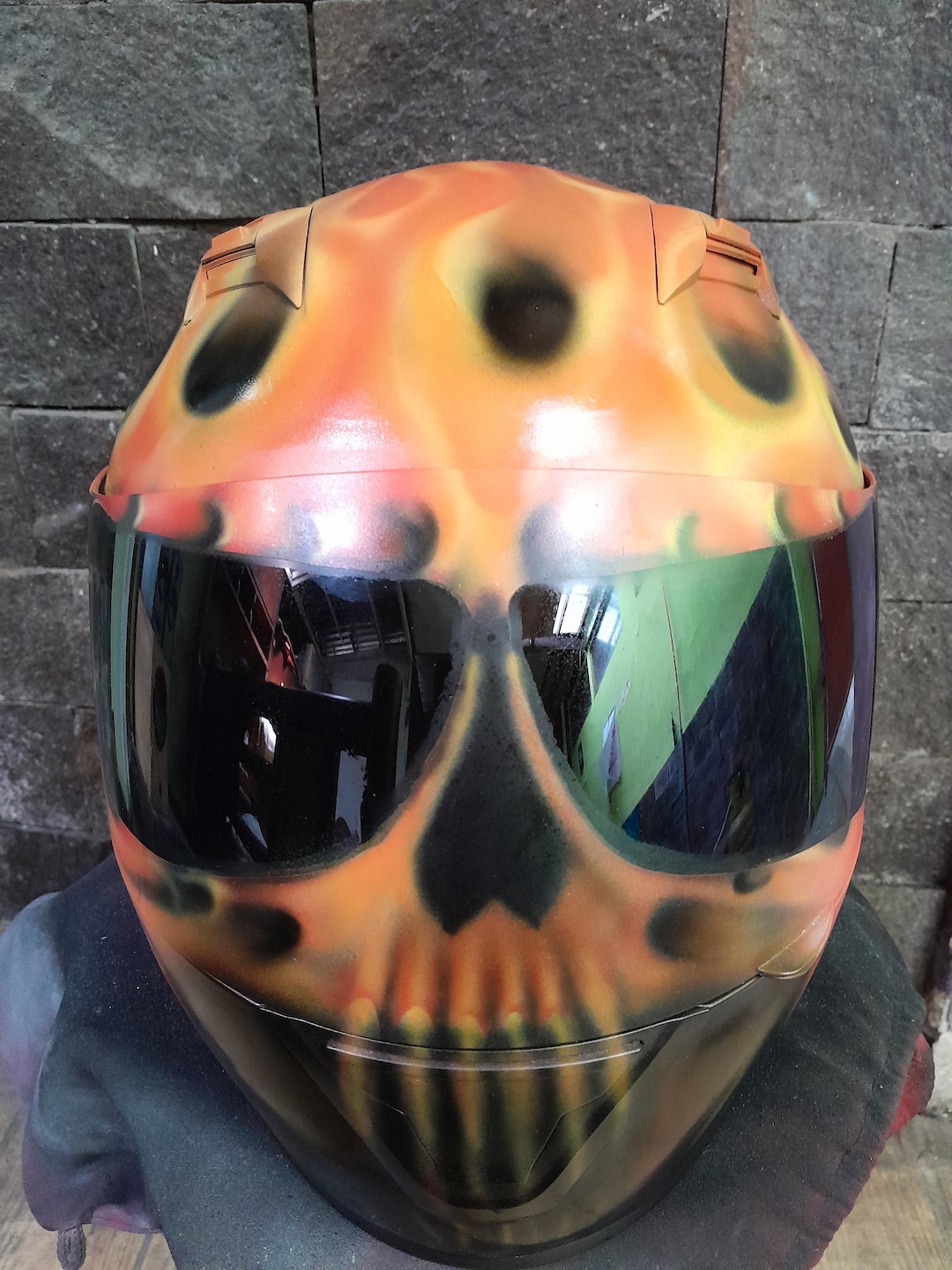 Free Shipping Ghost Rider Skull in Flame Style Version