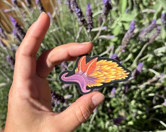 adesivo de nudibrânquio em xale espanhol