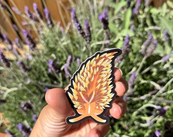 Adesivo festivo de nudibrânquio eólido do Baba