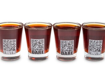 Truth or Dare Shot Glasses Set of 4